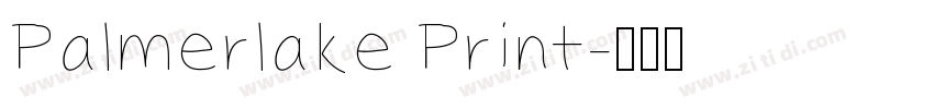 Palmerlake Print字体转换